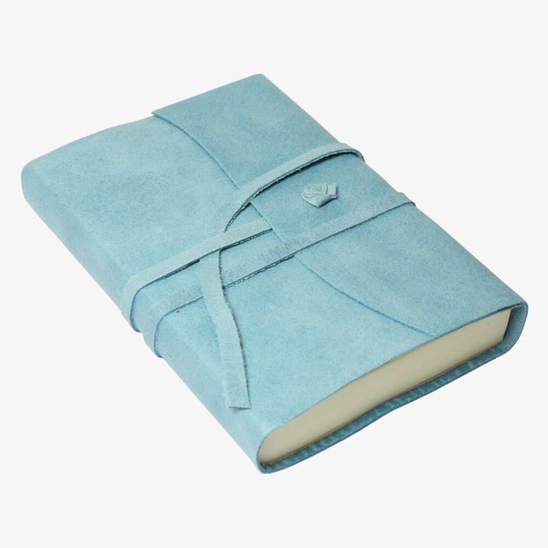Papuro Papuro Amalfi Leather Journal - Blue - Small