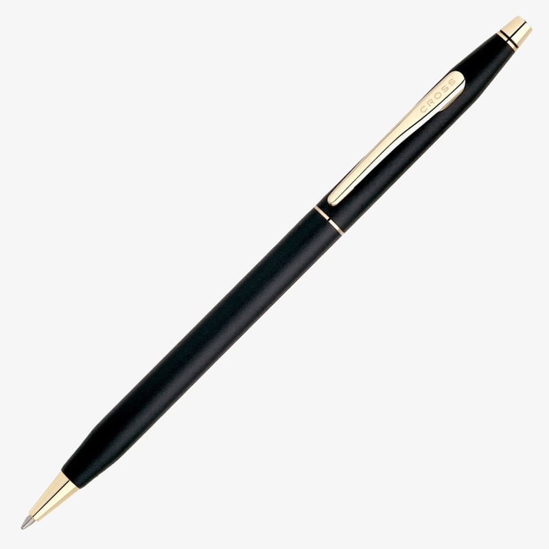 Cross Cross Classic Century Ballpoint Pen - Classic Black Gold Trim