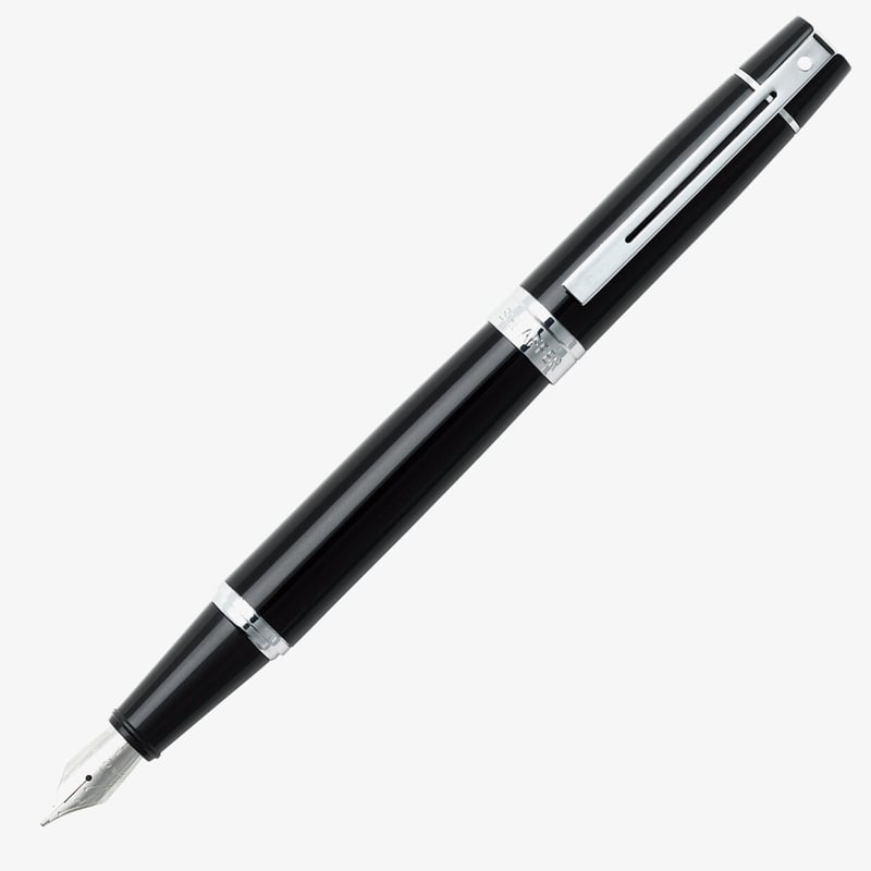 Sheaffer Sheaffer 300 Fountain Pen - Gloss Black Chrome Trim