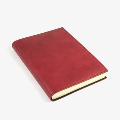 Papuro Capri Leather Journal - Red - Medium