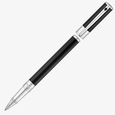 S.T. Dupont D-Initial Rollerball Pen - Black Lacquer Chrome Trim