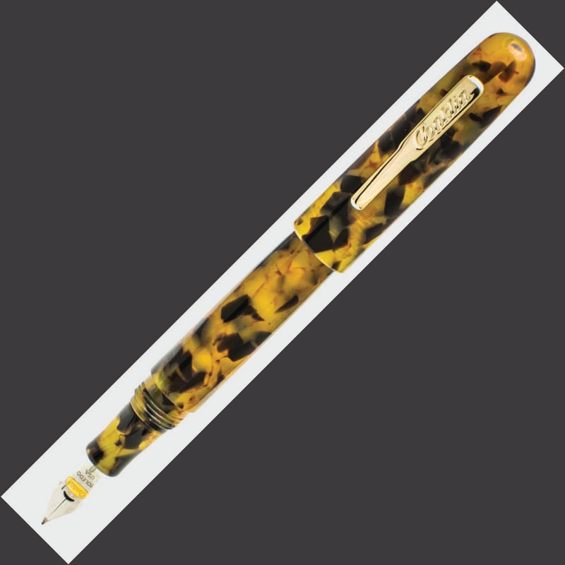 Conklin Conklin All American Fountain Pen - Tortoiseshell - Gold Trim