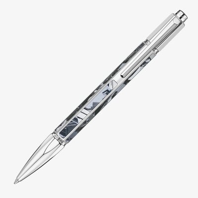 Caran d'Ache Silas Limited Edition Ballpoint Pen - Silver Rhodium Coated