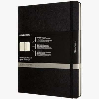 Moleskine Pro Hardback Extra Large Project Planner - Black