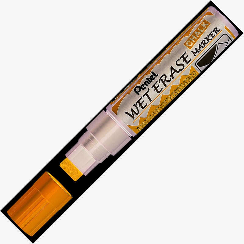 Pentel Pentel Jumbo Wet Erase Chalk Markers - Blue (Wallet of 4)