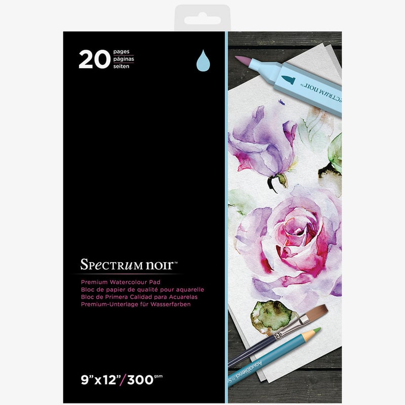 Spectrum Noir Spectrum Noir Premium Watercolour Paper Pad - 9 x 12