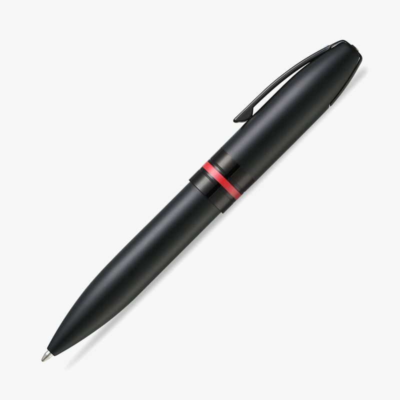 Sheaffer Sheaffer Icon Ballpoint Pen - Matte Black Lacquer Red PVD Trim