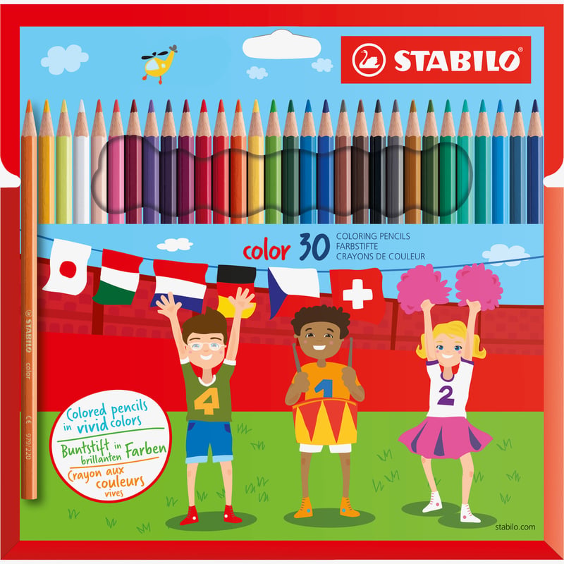 STABILO STABILO color Colouring Pencil - Wallet of 30 - Assorted Colours