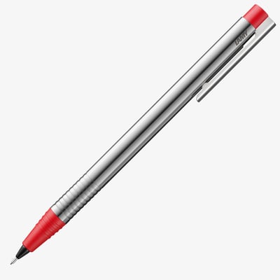 Lamy Logo Mechanical Pencil - Matte Red Chrome Trim - 0.7mm