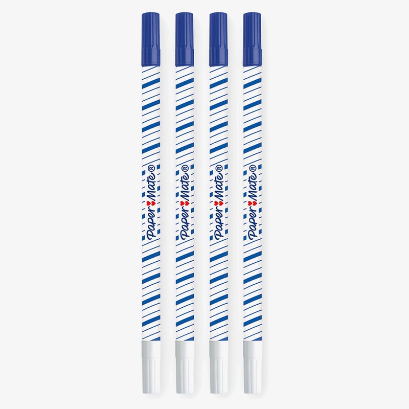 Papermate Papermate Magic + Erasable Fineliner Pen - Medium - Blue (Blister of 4)