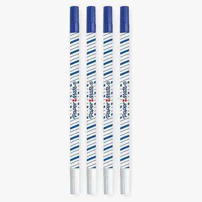 Papermate Magic + Erasable Fineliner Pen - Medium - Blue (Blister of 4)
