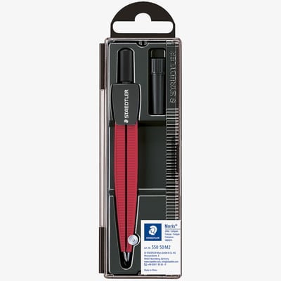 Staedtler Noris Metallic Compass - Red