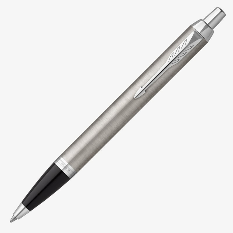 Parker Parker IM Ballpoint Pen - Brushed Metal Chrome Trim