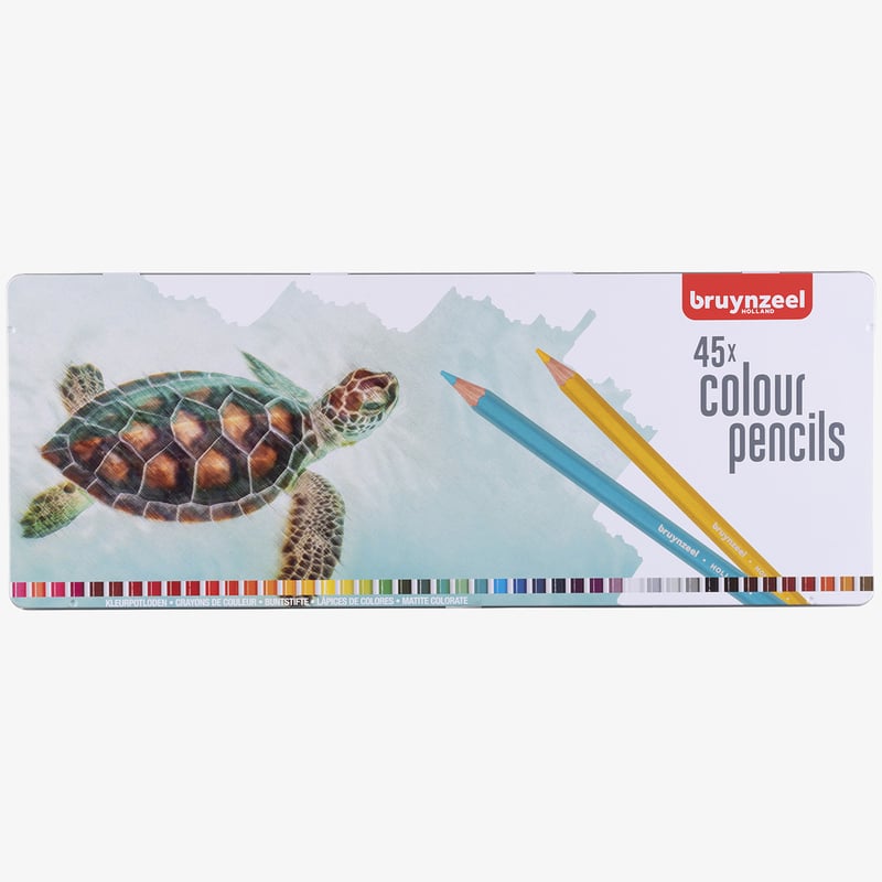 Bruynzeel Bruynzeel Colouring Pencils - Turtle Set (Tin of 45)