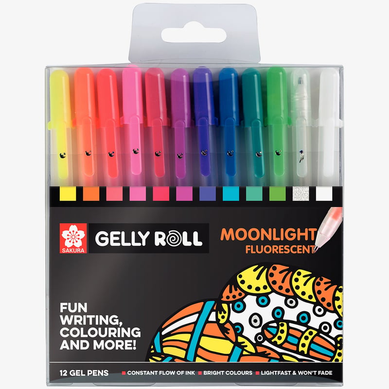 Sakura Sakura Gelly Roll Moonlight Gel Pens - Assorted Colours (Pack of 12)