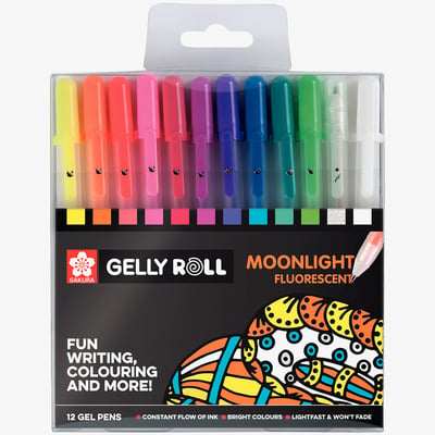 Sakura Sakura Gelly Roll Moonlight Gel Pens - Assorted Colours (Pack of 12)