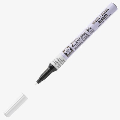 Sakura Pen-Touch Calligraphy Marker - Fine - White