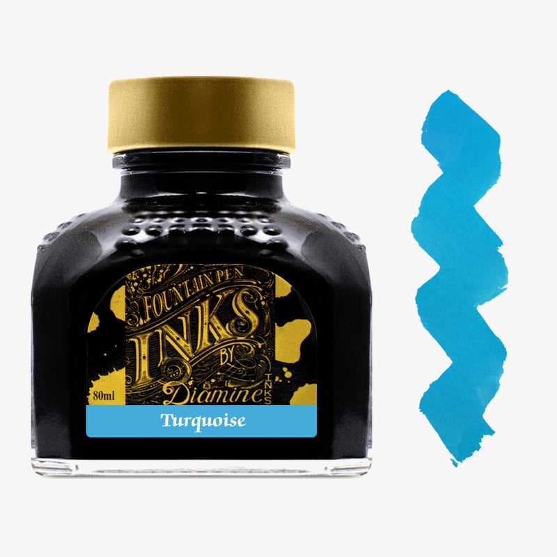 Diamine Inks Diamine Ink Bottle 80ml - Turquoise