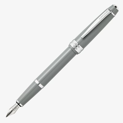 Cross Bailey Light Fountain Pen - Grey Chrome Trim