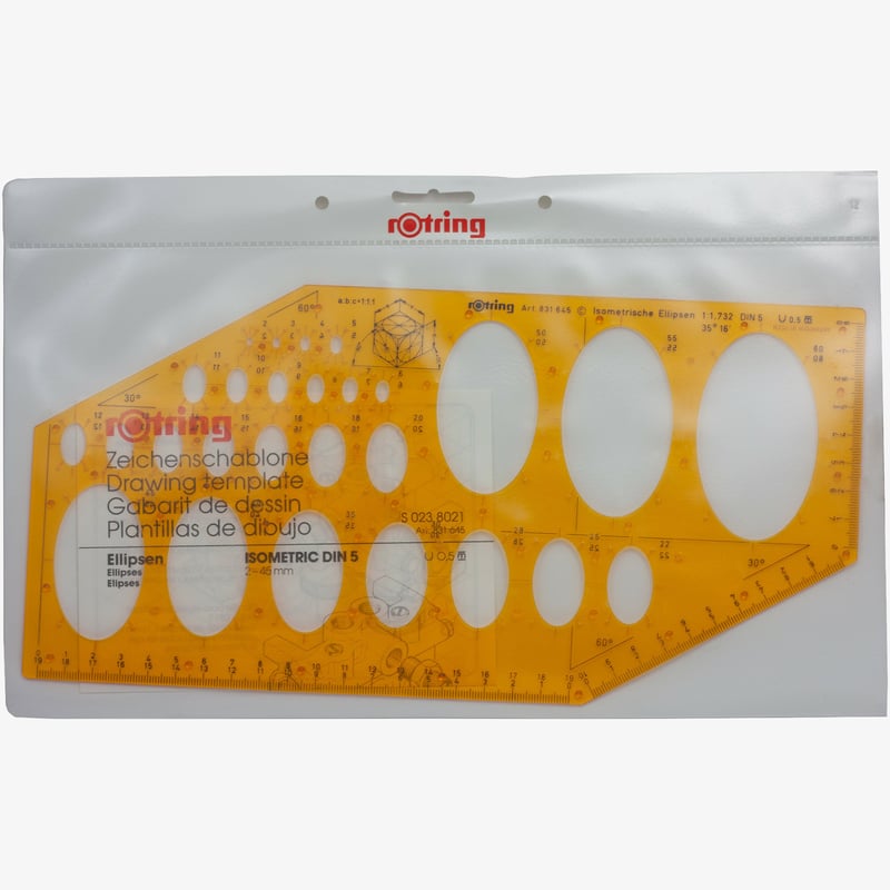 Rotring Template - Isometric Ellipses