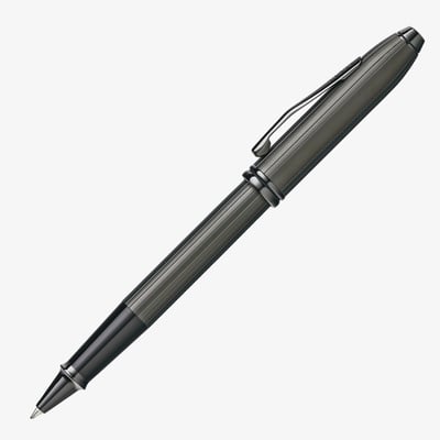 Cross Townsend Rollerball Pen - Matte Black PVD Trim