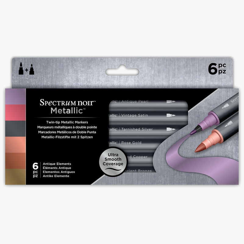 Spectrum Noir Spectrum Noir Metallic Markers - Antique Elements (Pack of 6)