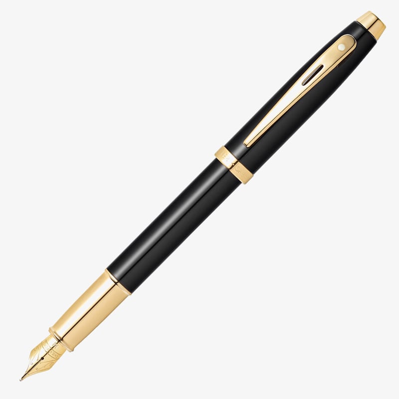 Sheaffer Sheaffer 100 Fountain Pen - Gloss Black Gold Trim