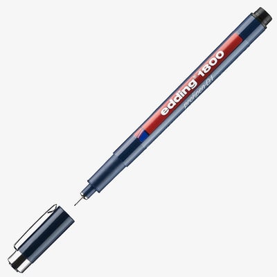 Edding 1800 Fineliner - 0.1mm - Black