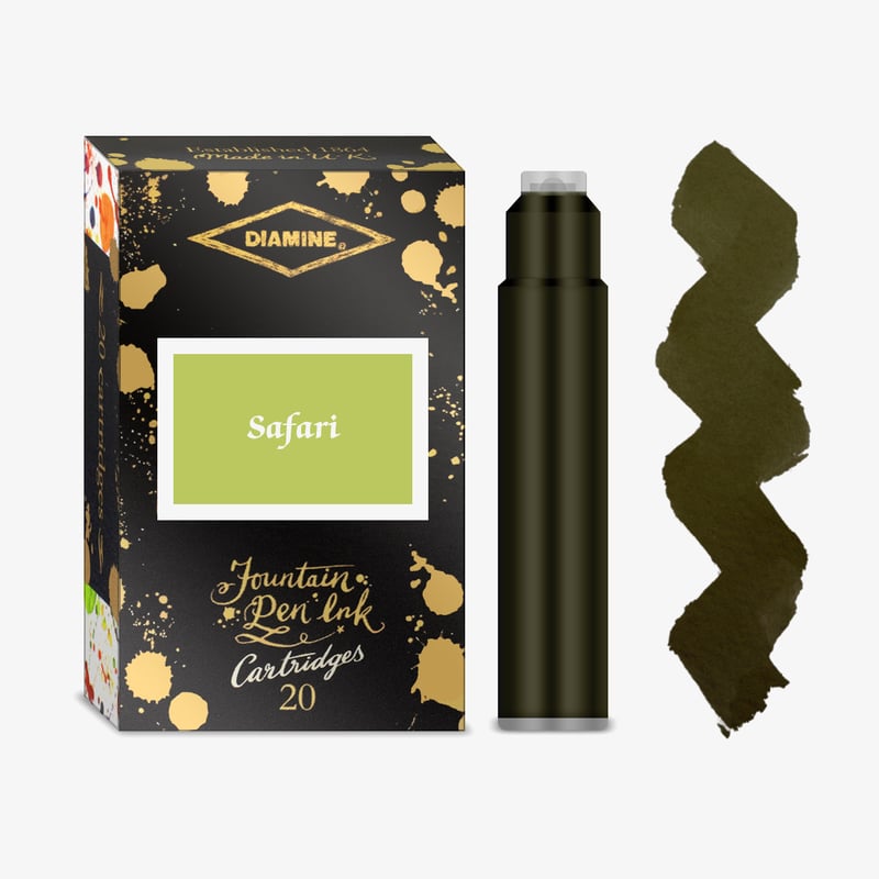 Diamine Inks Diamine Ink Cartridge - Safari (Pack of 20)