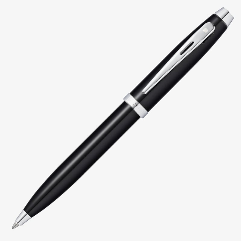 Sheaffer Sheaffer 100 Ballpoint Pen - Black Lacquer Chrome Trim