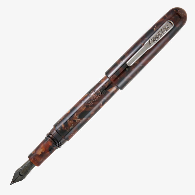 Conklin Conklin All American Fountain Pen - Brownstone Chrome Trim