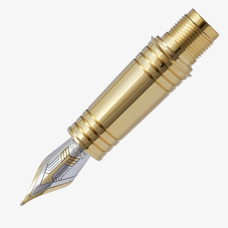 Parker Parker Premier Pre-2017 Gold Trim Nib - Two Tone Solid 18K Gold - Broad