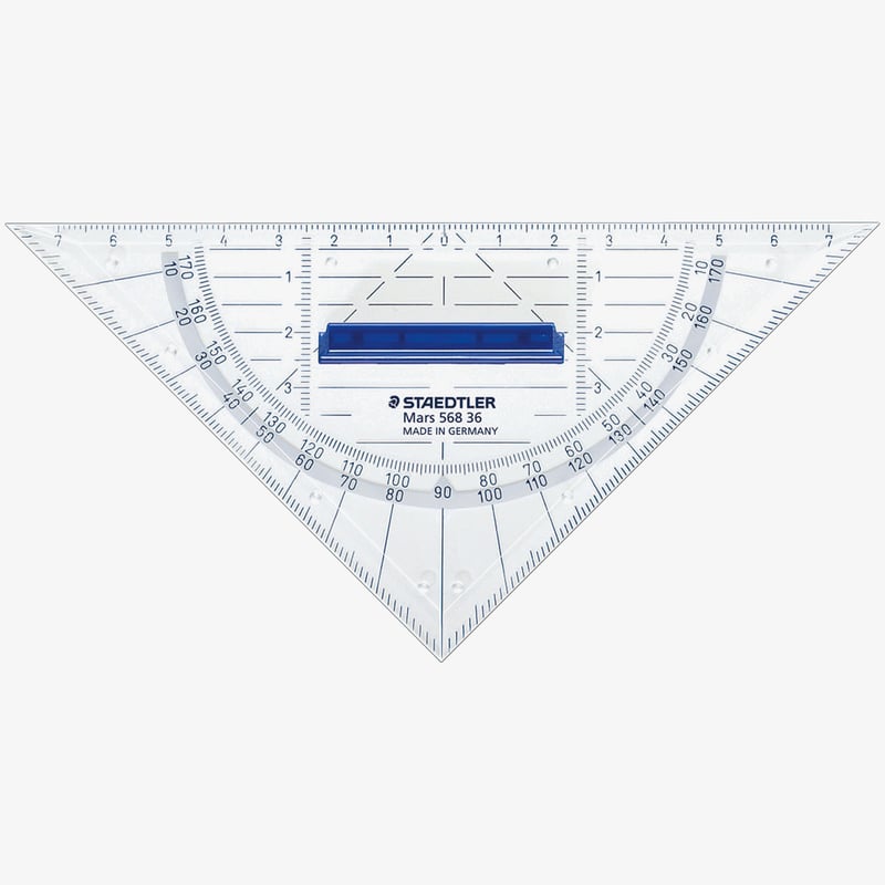 Staedtler Staedtler Mars - Geometry Set Squares with Grip - 16cm