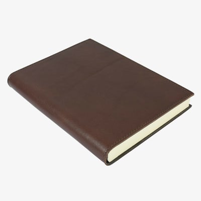 Papuro Firenze Leather Journal - Chocolate - Medium