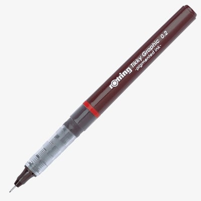 Rotring Tikky Graphic Fineliner Pen - 0.20mm