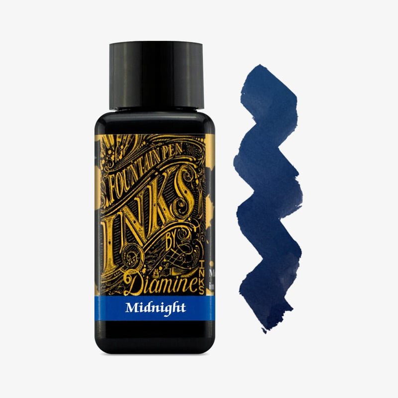 Diamine Inks Diamine Ink Bottle 30ml - Midnight