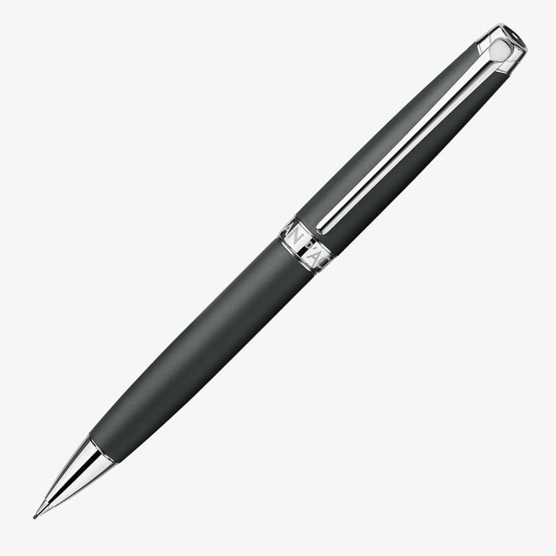Caran d'Ache Caran d'Ache Léman Mechanical Pencil - Matte Black Lacquer Rhodium Trim