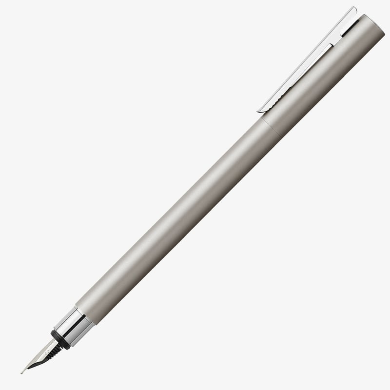 Faber-Castell Faber-Castell Neo Slim Fountain Pen - Matte Stainless Steel