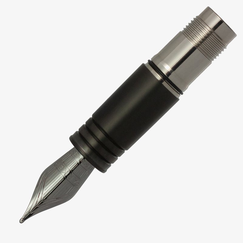 Parker Parker Premier Monochrome Black Trim Nib - Solid 18K Gold Ruthenium Plated