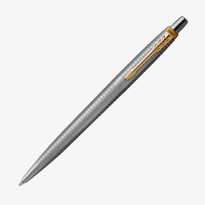Parker Jotter 70th Anniversary Ballpoint Pen - Stainless Steel Gold Trim