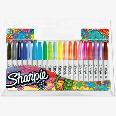 Sharpie Sharpie Fine Marker Pens - Assorted Colours (Pack of 20)