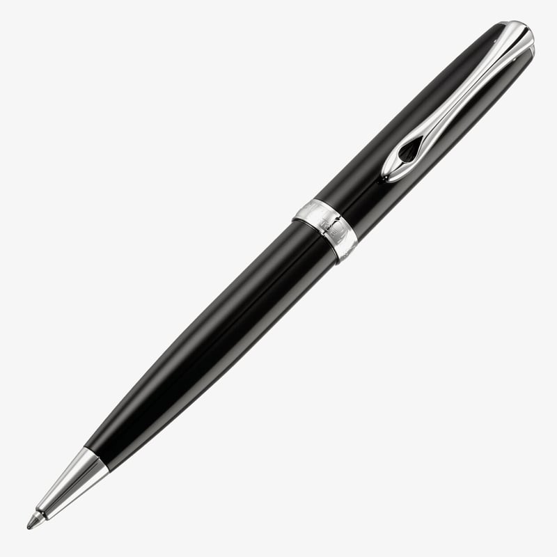 Diplomat Diplomat Excellence A2 Ballpoint Pen - Black Lacquer Chrome Trim