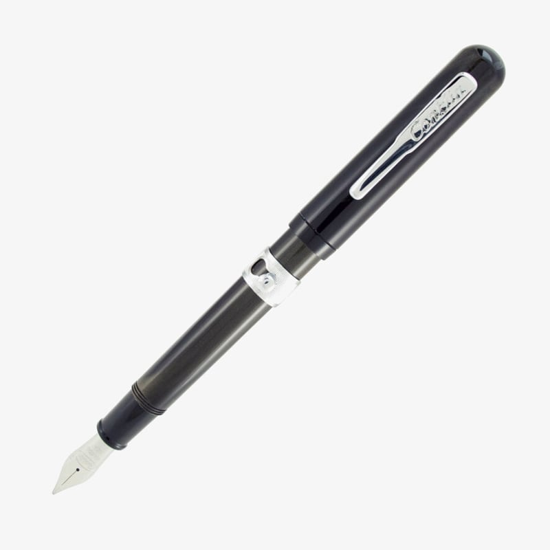 Conklin Heritage Conklinetta Fountain Pen - Mocha Swirl Chrome Trim