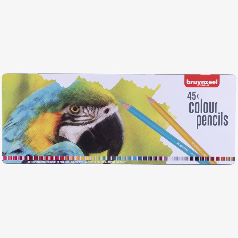 Bruynzeel Bruynzeel Colouring Pencils - Parrot Set (Tin of 45)