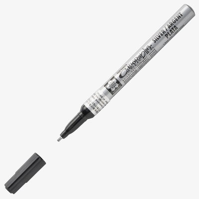 Sakura Pen-Touch Calligraphy Marker - Fine - Silver