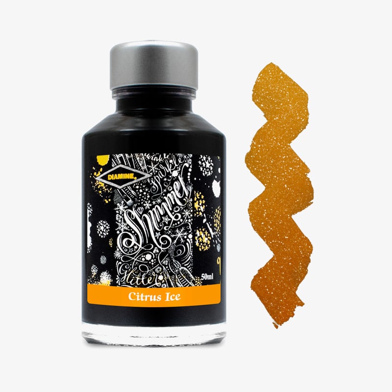 Diamine Inks Diamine Shimmering Ink Bottle 50ml - Citrus Ice