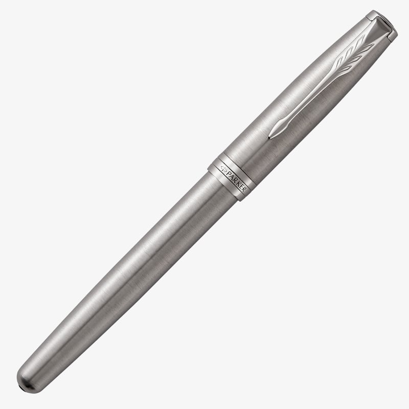 Parker Sonnet Fountain Pen - Stainless Steel Chrome Trim - The