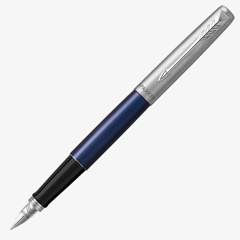 Parker Parker Jotter Fountain Pen - Royal Blue Chrome Trim (Gift Boxed)