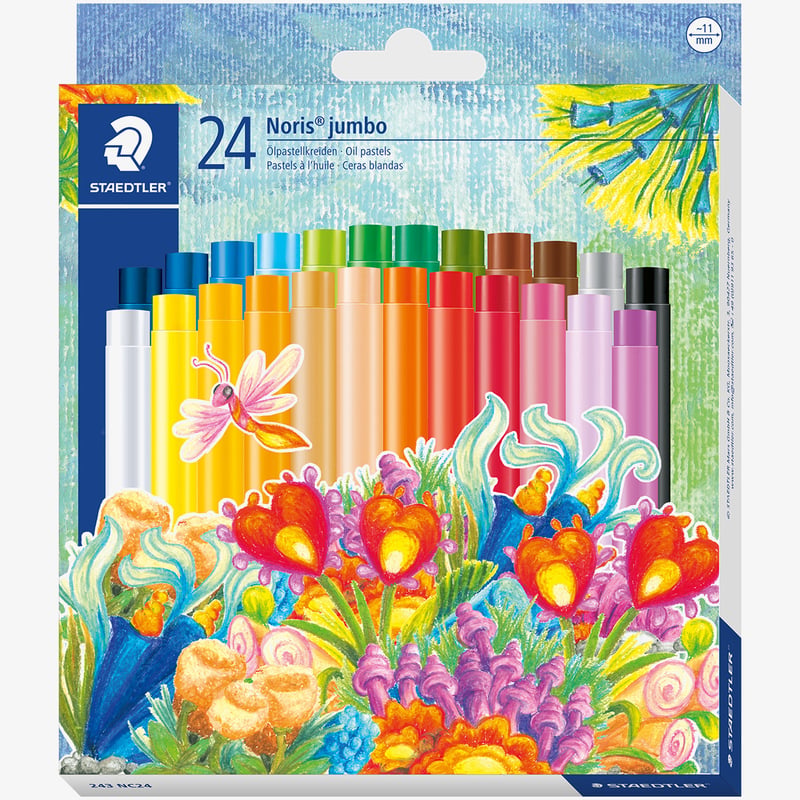 Staedtler Staedtler Noris Club Jumbo Oil Pastels - Assorted Colours (Pack of 24)