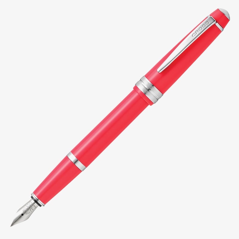 Cross Cross Bailey Light Fountain Pen - Coral Chrome Trim